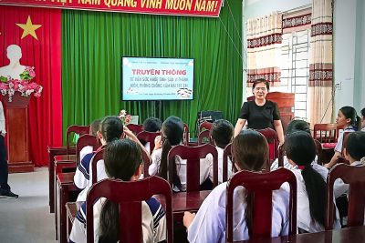 TRUYỀN THÔNG, TƯ VẤN VỀ SỨC KHỎE SINH SẢN VỊ THÀNH NIÊN VÀ PHÒNG CHỐNG XÂM HẠI TRẺ EM TẠI TRƯỜNG THCS NGUYỄN ĐÔN.