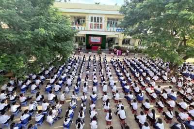 Trường THCS Tịnh Sơn tổ chức tuyên truyền An toàn giao thông; phòng chống tai nạn thương tích, bạo lực học đường và phòng chống tệ nạn xã hội