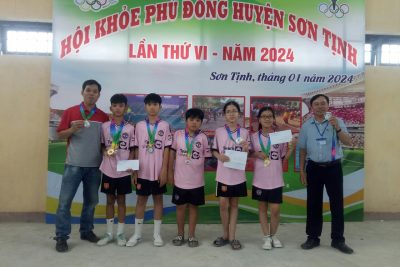 Thành tích môn bóng bàn của trường THCS Tịnh Sơn khi tham gia HKPĐ cấp huyện.